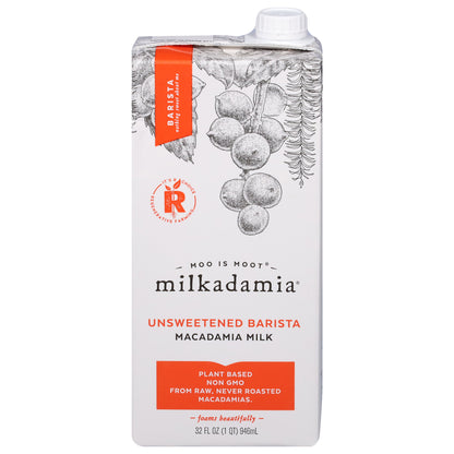 Milkadamia Unsweetened Barista Macadamia Milk 32 fl oz