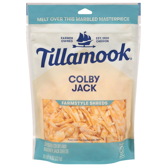 Tillamook Farmstyle Shreds Colby Jack Cheese 8 oz