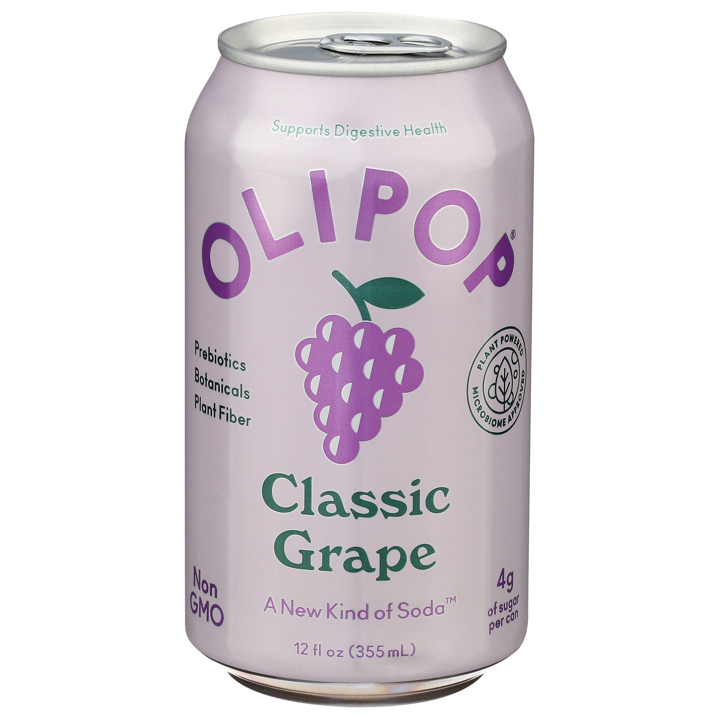 OLIPOP Classic Grape, A New Kind of Soda 12 fl oz