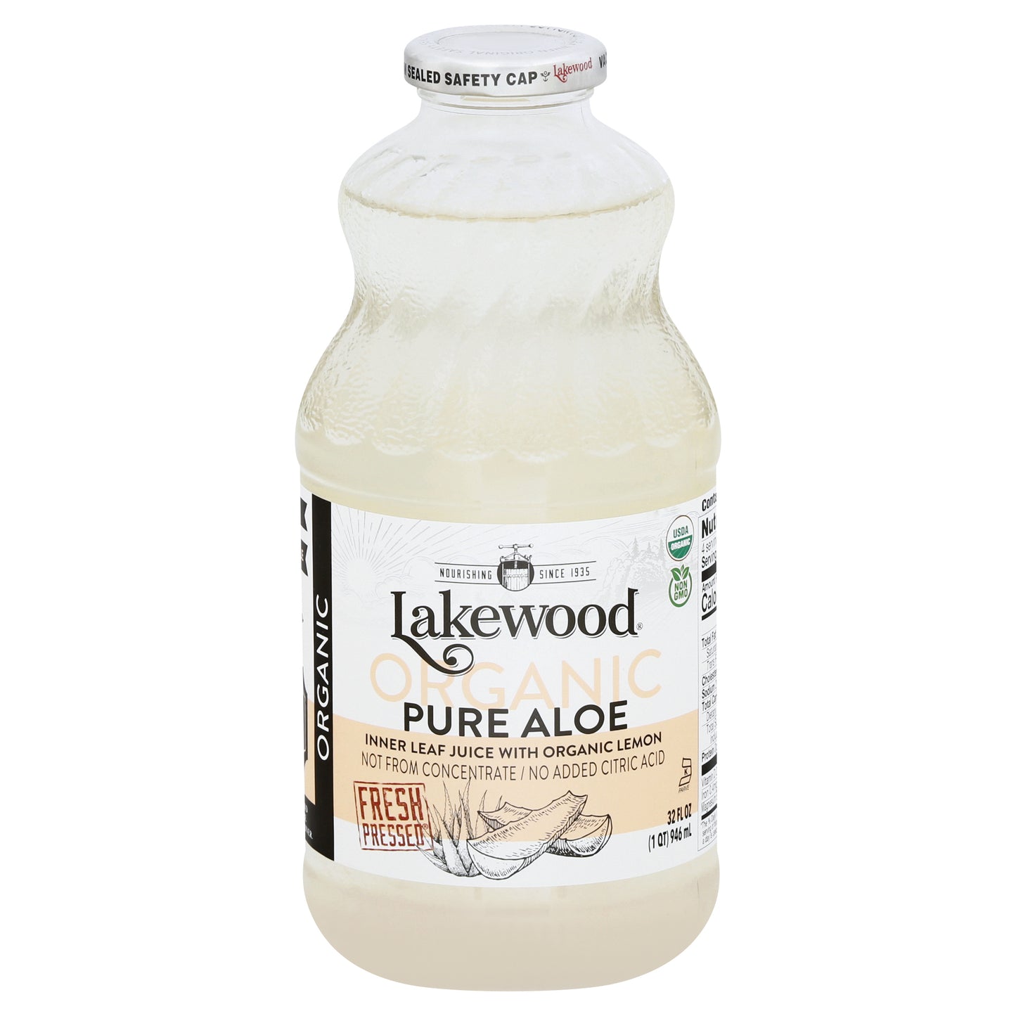Lakewood Organic Pure Aloe Juice 32 oz