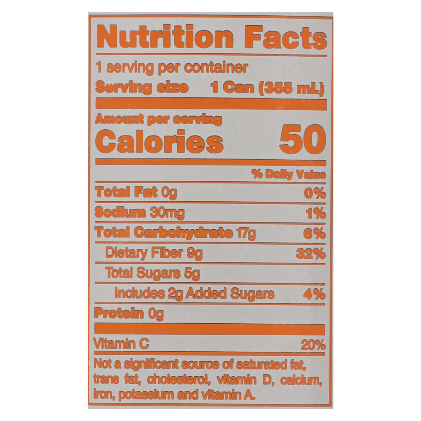 Olipop Orange Cream Soda 12 fl oz