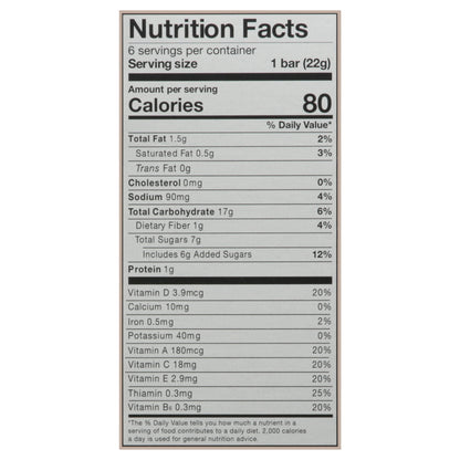 MadeGood Chocolate Chip Crispy Squares 6 - 0.78 oz Bars