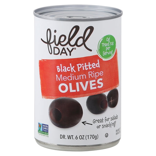 Field Day Medium Ripe Green Pitted Olives 6 oz