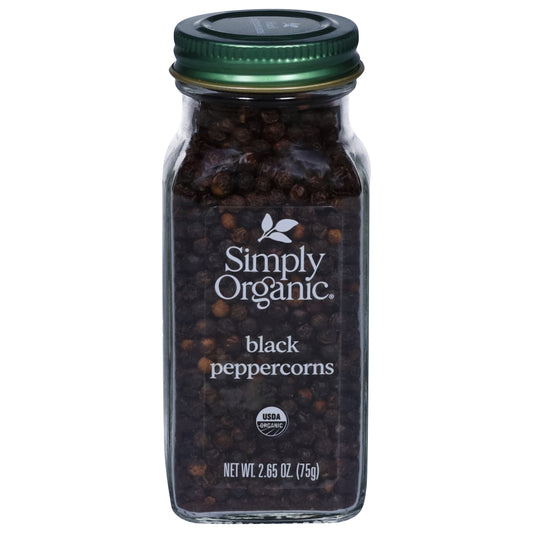 Simply Organic Black Peppercorns 2.65 oz