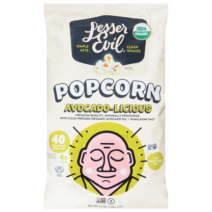 LesserEvil Avocado-Licious Popcorn 4.6 oz
