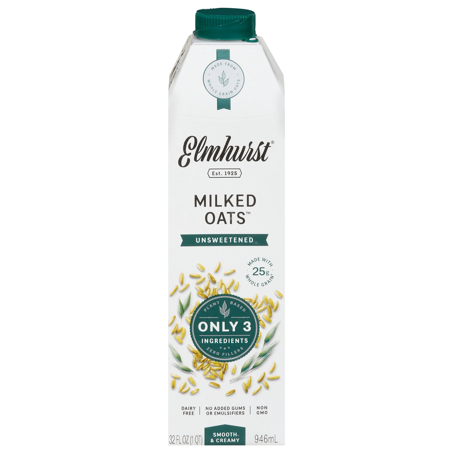 Elmhurst Unsweetened Milked Oats 32 fl oz