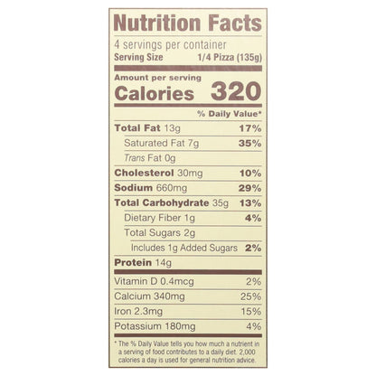 Rao's Made for Home Brick Oven Crust Five Cheese Pizza 19 oz