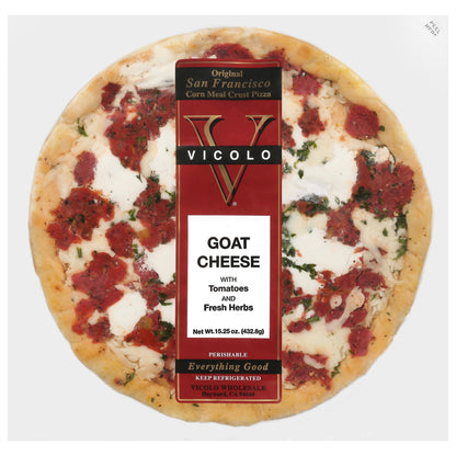 Vicolo Corn Meal Crust Goat Cheese with Tomatoes and Fresh Herbs Pizza 15.25 oz