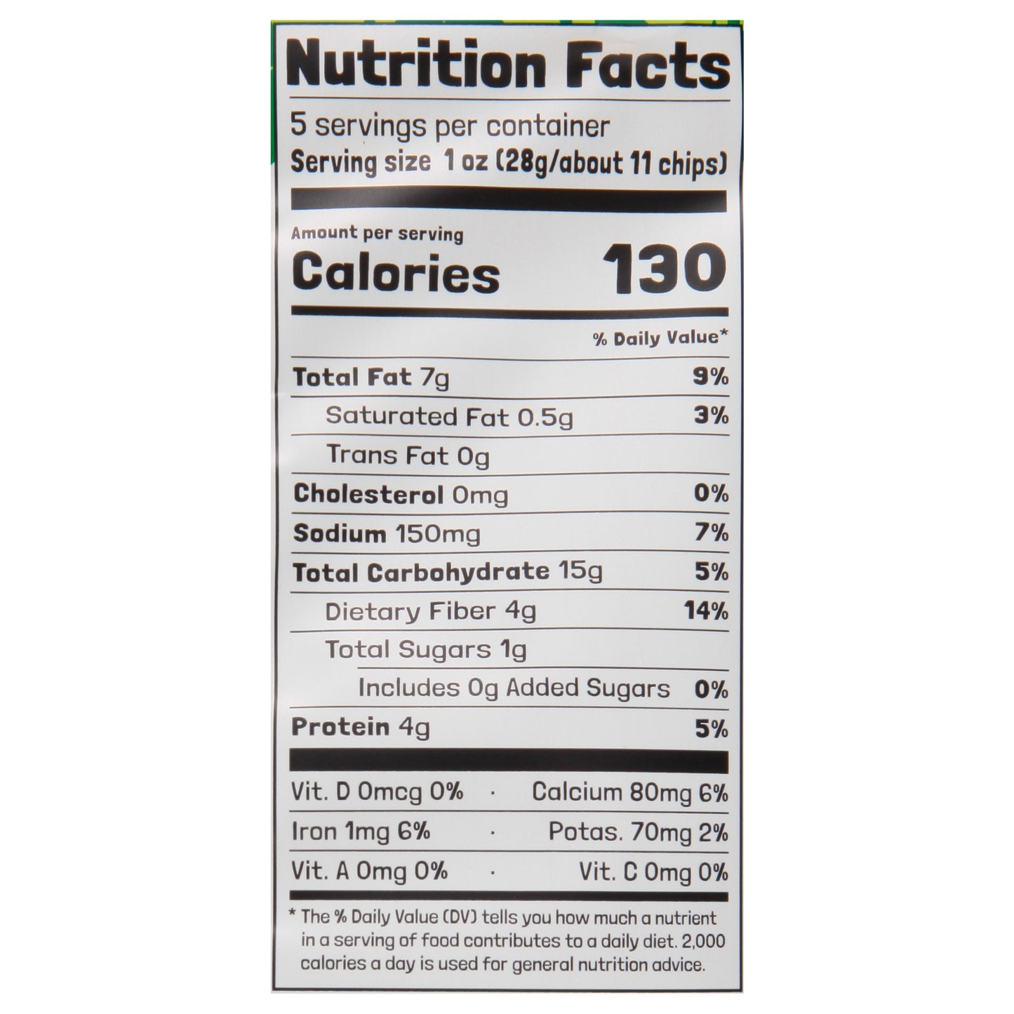 Beanitos White Bean Hint of Lime Tortilla Chips 5 oz