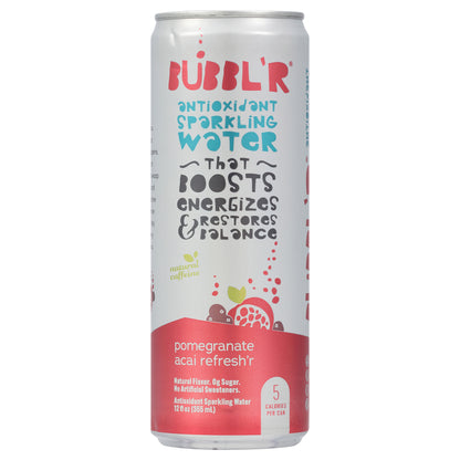 BUBBL'R Antioxidant Sparkling Water - pomegranate acai refresh'r - 12 fl oz