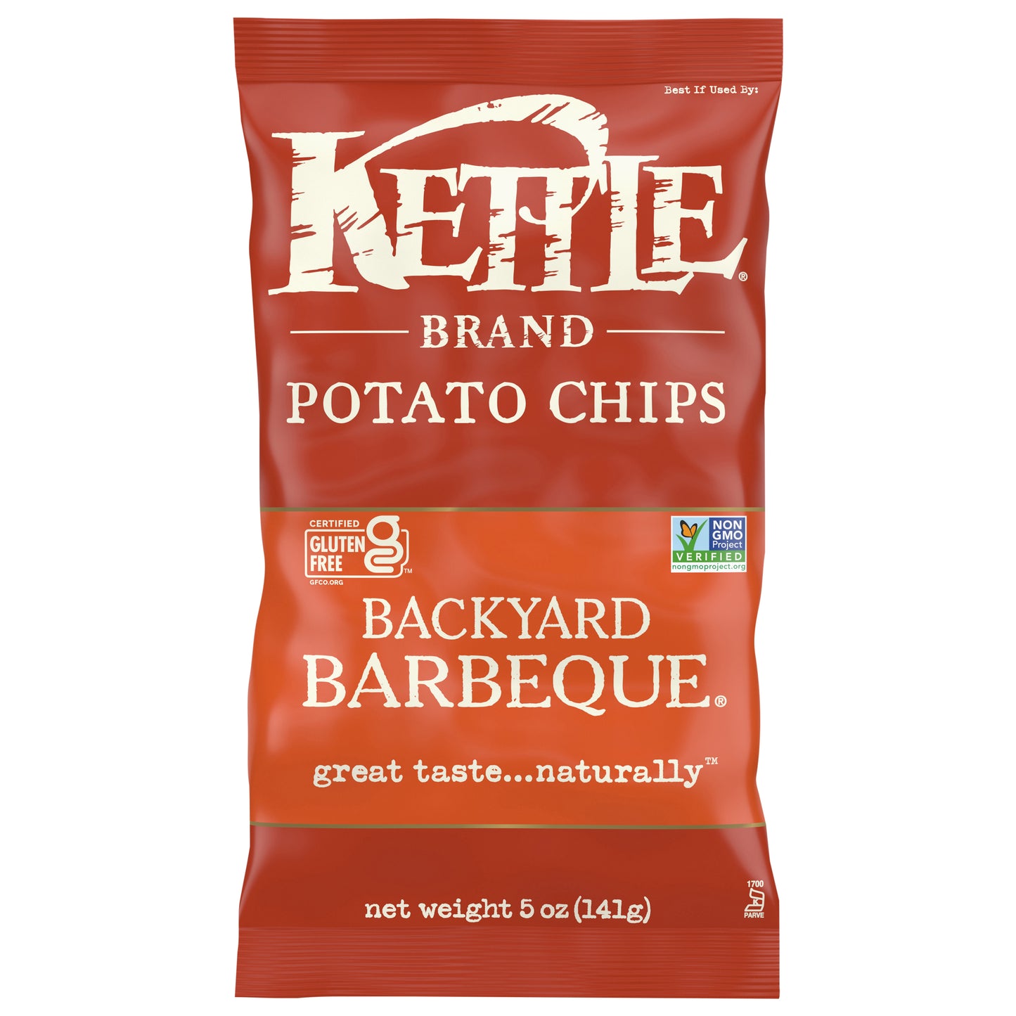 Kettle Brand Potato Chips, Backyard Barbeque Kettle Chips, 5 Oz