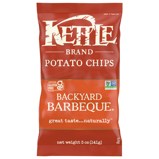 Kettle Brand Potato Chips, Backyard Barbeque Kettle Chips, 5 Oz