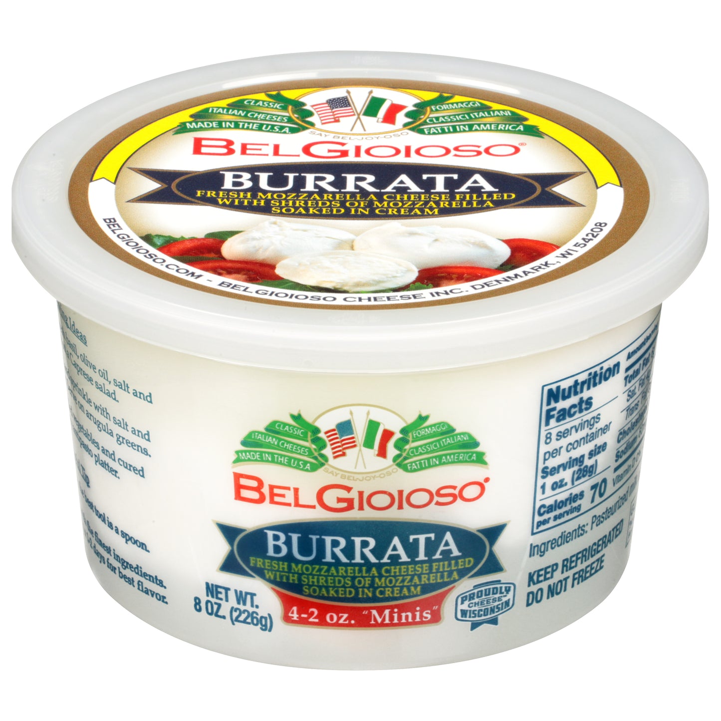 BelGioioso Minis Burrata Cheese 8 oz