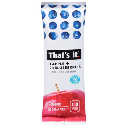 That's It Apple + Blueberries Fruit Bar 1.2 oz