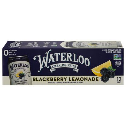 Waterloo Blackberry Lemonade Sparkling Water 12 - 12 fl oz Cans