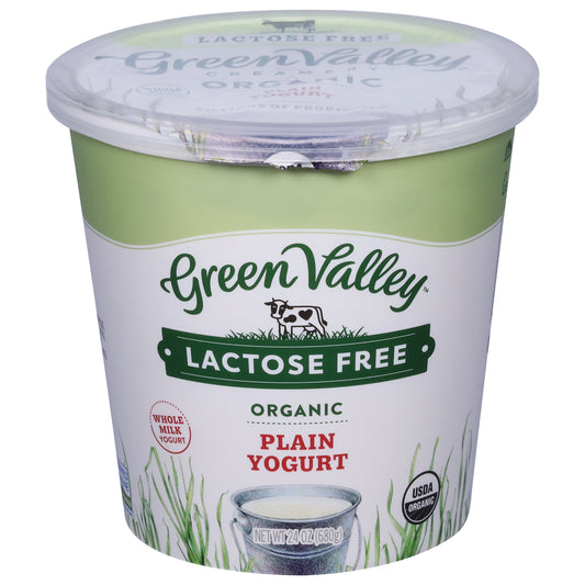 Green Valley Lactose Free Organic Plain Yogurt 24 oz