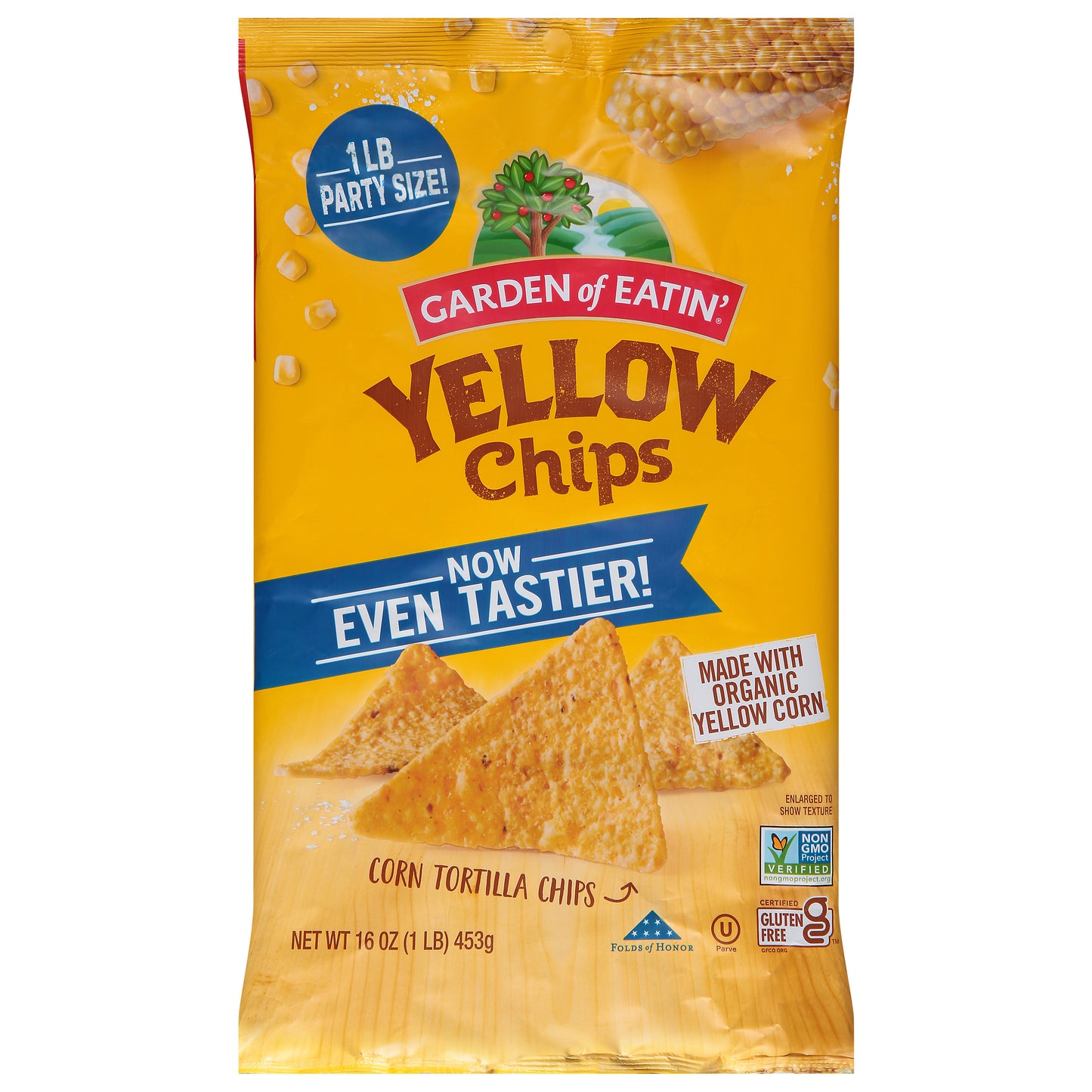 Garden of Eatin' Yellow Chips Corn Tortilla Chips Party Size! 16 oz