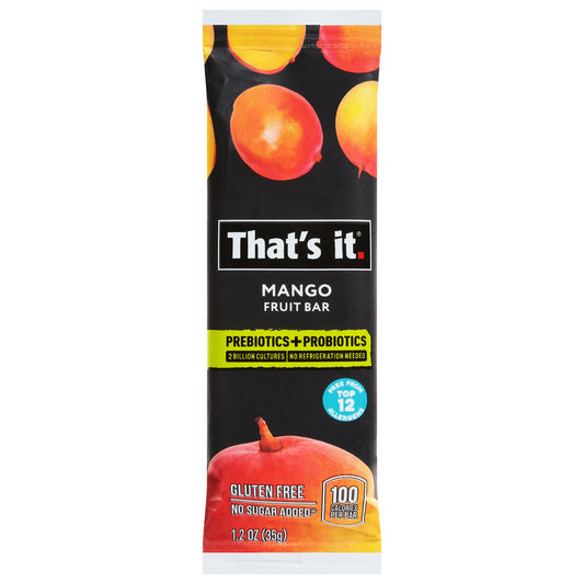 That's It Prebiotics + Probiotics Mango Fruit Bar 1.2 oz