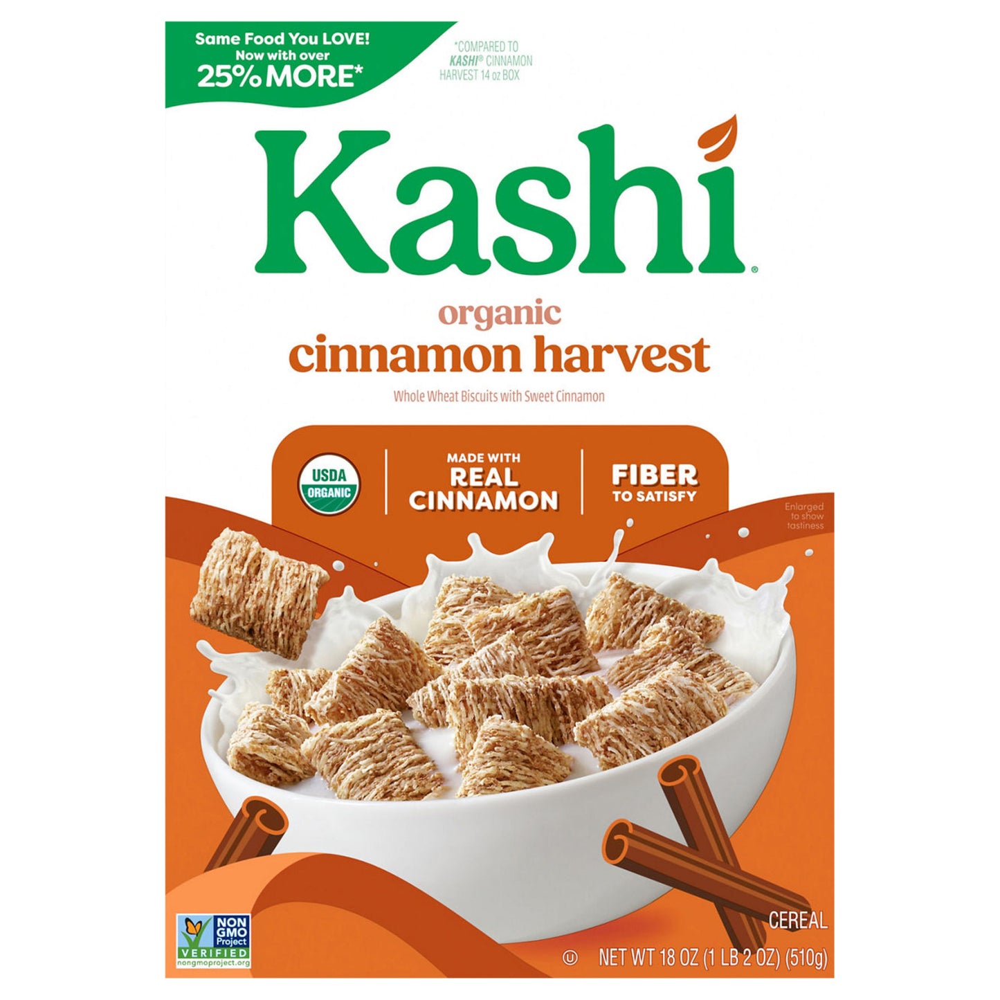 Kashi Organic Cereal Cinnamon Harvest 18oz