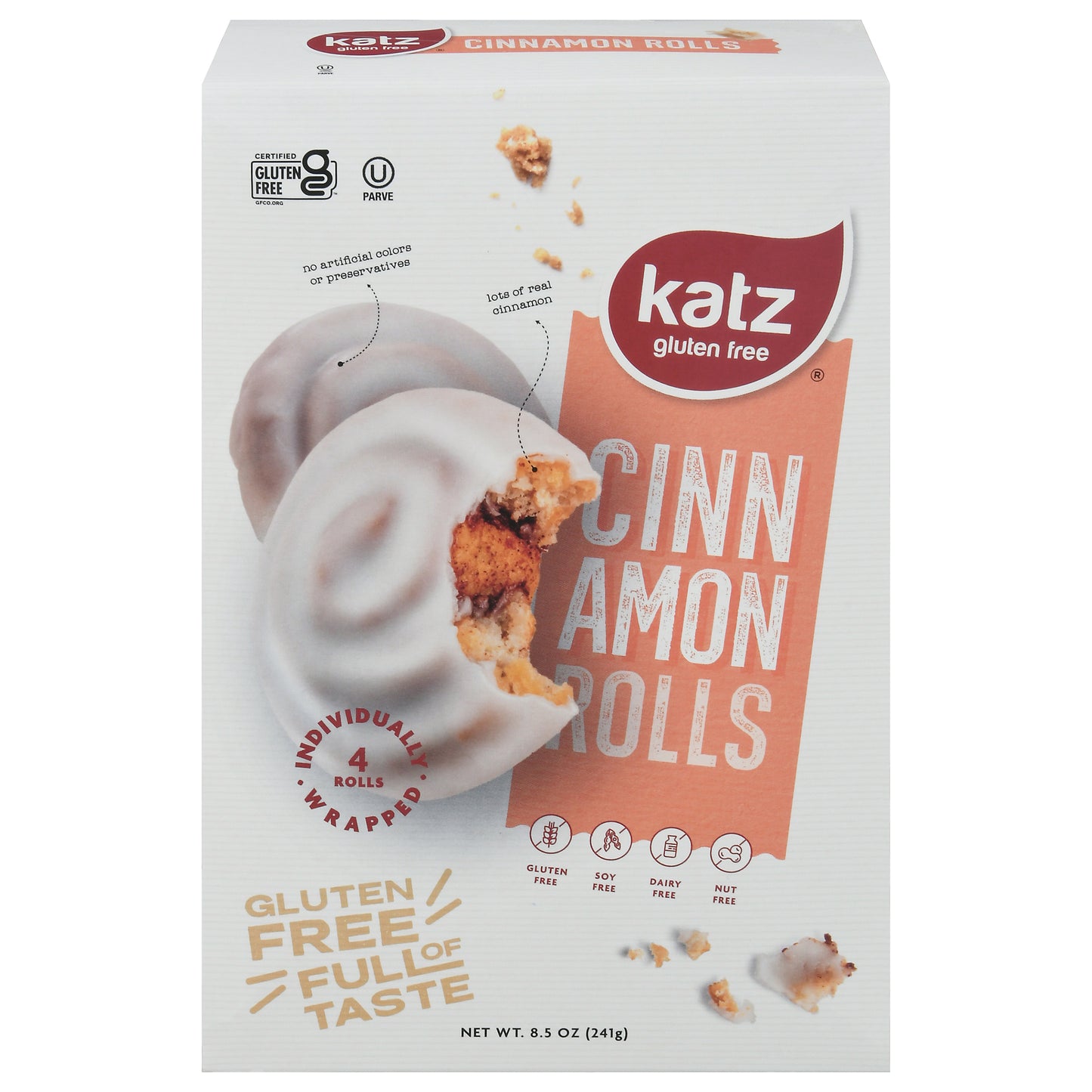 Katz Gluten Free Cinnamon Rolls 4 ea