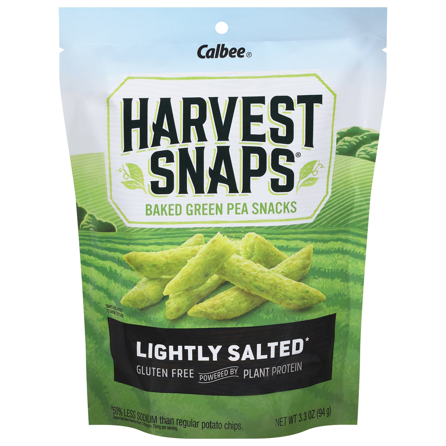 Harvest Snaps Baked Lightly Salted Green Pea Snacks 3.3 oz