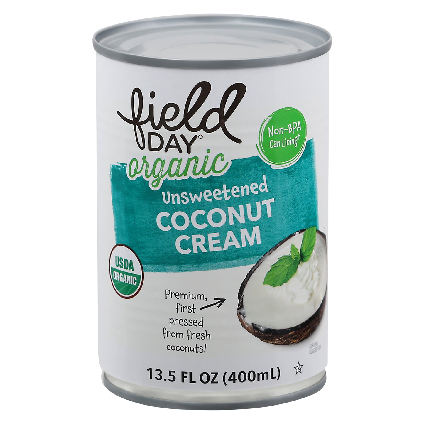 Field Day Organic Unsweetened Coconut Cream 13.5 fl oz