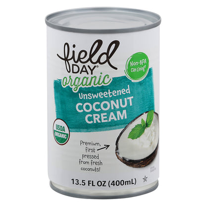 Field Day Organic Unsweetened Coconut Cream 13.5 fl oz