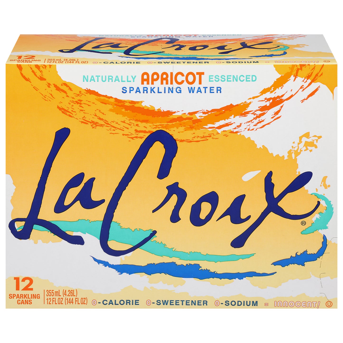 LaCroix Apricot Sparkling Water 12 - 12 fl oz Cans