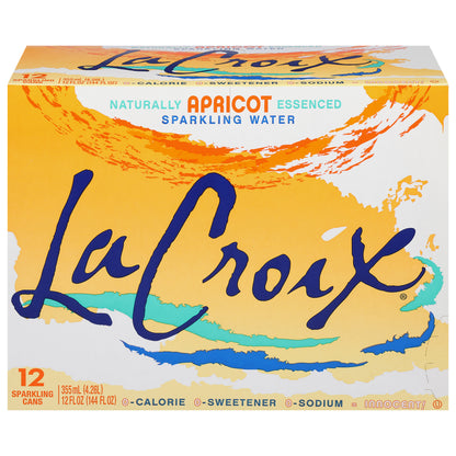 LaCroix Apricot Sparkling Water 12 - 12 fl oz Cans
