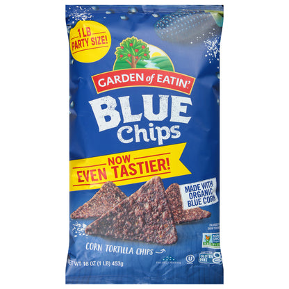 Garden of Eatin' Blue Chips Corn Tortilla Chips Party Size 16 oz
