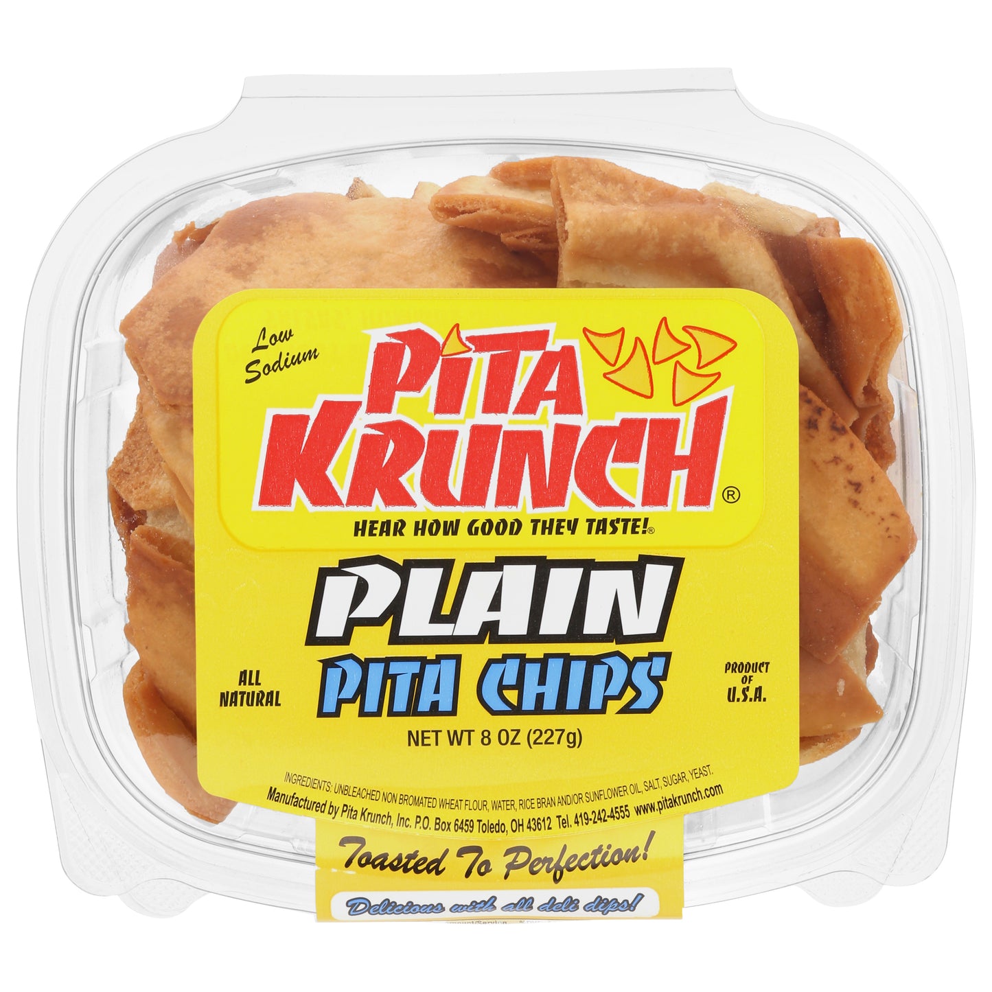 Pita Krunch Plain Pita Chips 8 oz