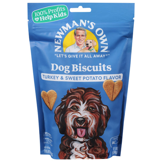 Newman's Own Turkey & Sweet Potato Flavor Dog Biscuits 10 oz