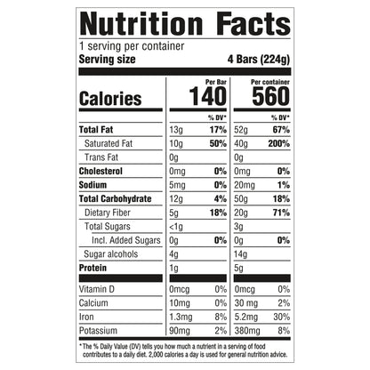 So Delicious Dairy Free No Sugar Added Vanilla Bean Coconut Milk Frozen Dessert Bar, 4 Count