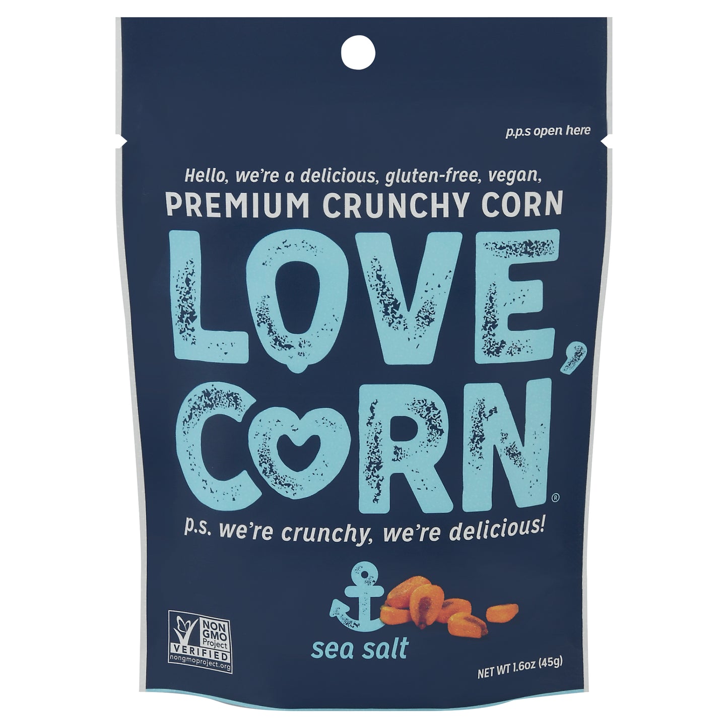 Love Corn Sea Salt Premium Crunchy Corn 1.6 oz
