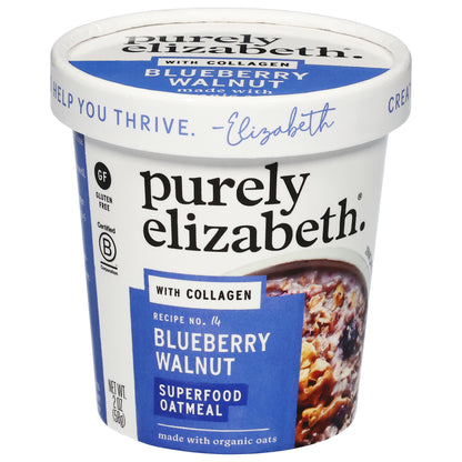 Purely Elizabeth Recipe No. 14 Blueberry Walnut Superfood Oatmeal with Collagen 2 oz