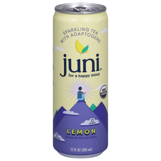 Juni Lemon Sparkling Tea with Adaptogens 12 fl oz
