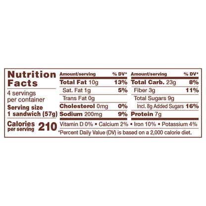 SunButter Jammies Sunflower Seed Butter and Strawberry Jelly Sandwich 8 Oz