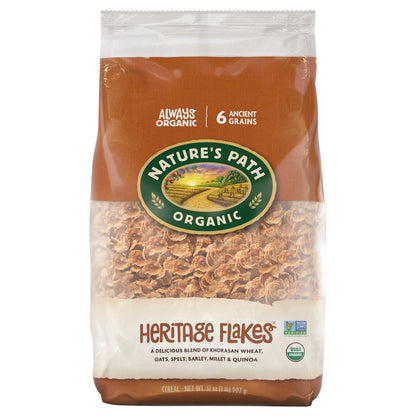 Nature's Path Organic Heritage Flakes Cold Cereal 32oz EcoPac Bag