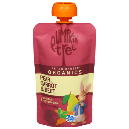 Pumpkin Tree Peter Rabbit Organics Organic Pear, Carrot & Beet Fruit & Vegetable Puree 4.4 oz