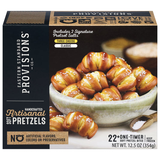 Eastern Standard Provisions Artisanal Soft Three Cheese/Classic Pretzels 12.5 oz