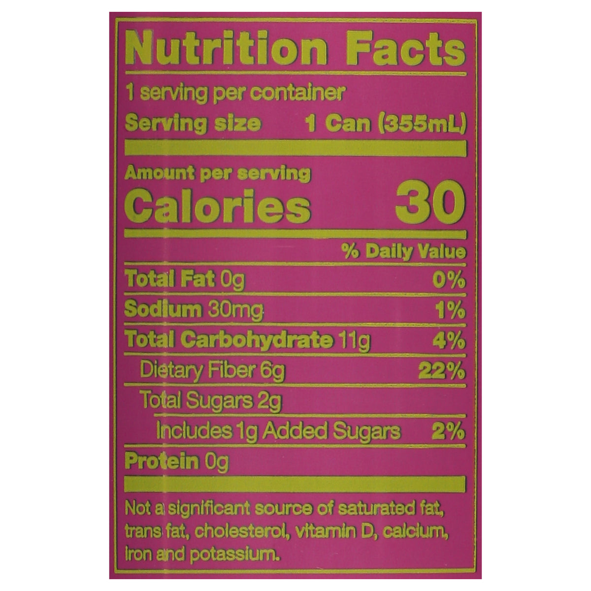 Olipop Raspberry Sherbet Soda 12 fl oz