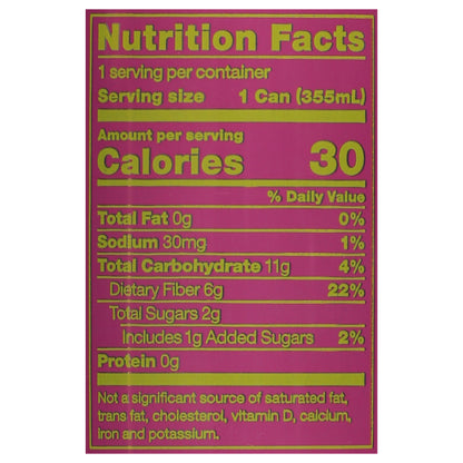 Olipop Raspberry Sherbet Soda 12 fl oz