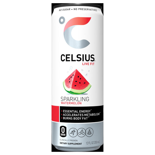 Celsius Energy Drink Sparkling Watermelon 12 Fl Oz