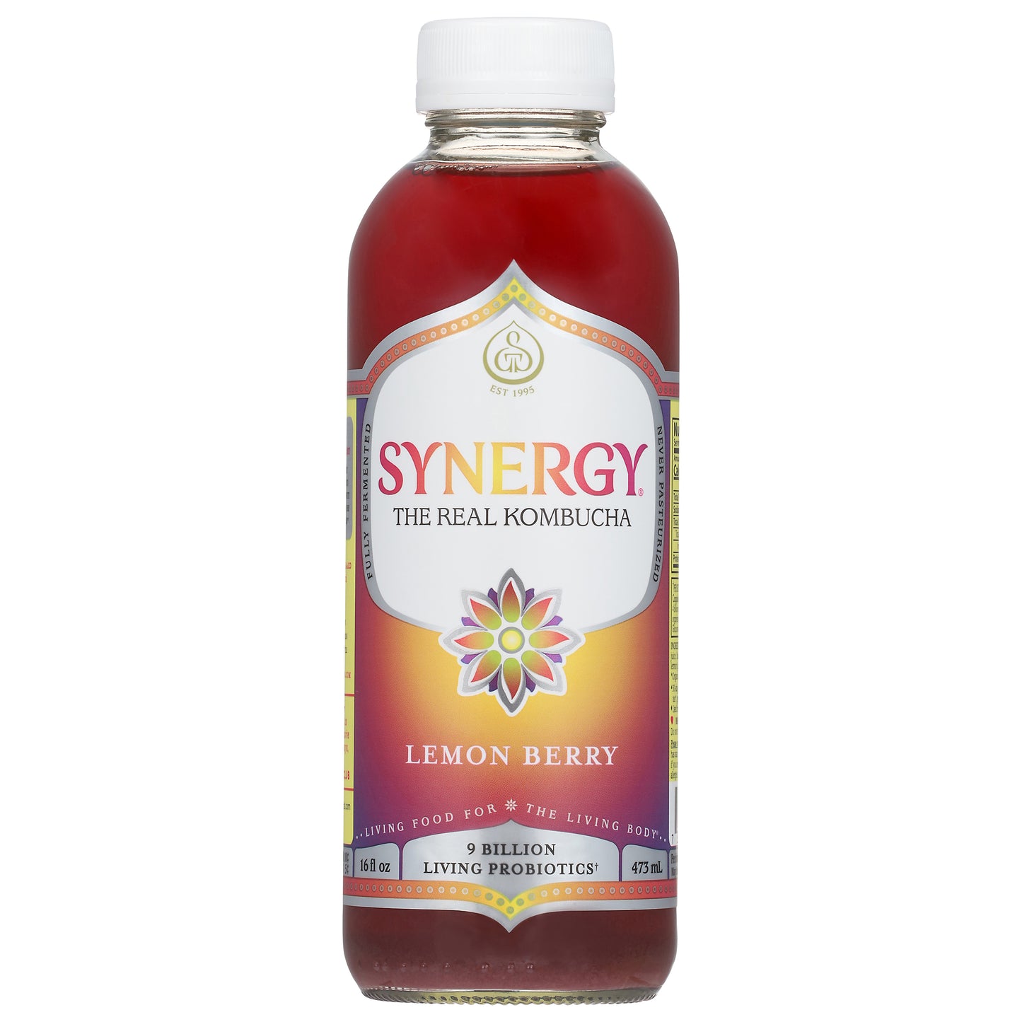 Synergy Lemon Berry Kombucha 16 fl oz