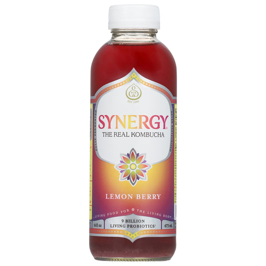 Synergy Lemon Berry Kombucha 16 fl oz