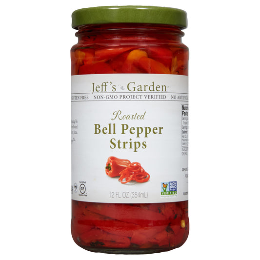 Jeff's Garden Roasted Bell Pepper Strips, 12 fl oz