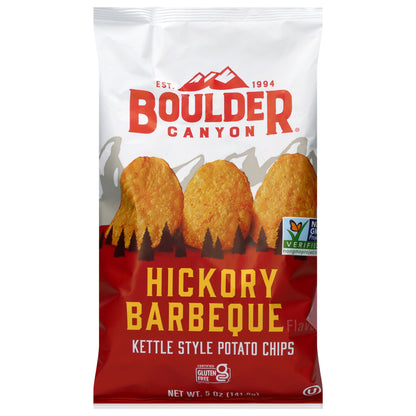 Boulder Canyon Kettle Style Hickory Barbeque Flavored Potato Chips 5 oz