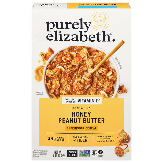 Purely Elizabeth Recipe No. 30 Honey Peanut Butter Superfood Cereal 11 oz