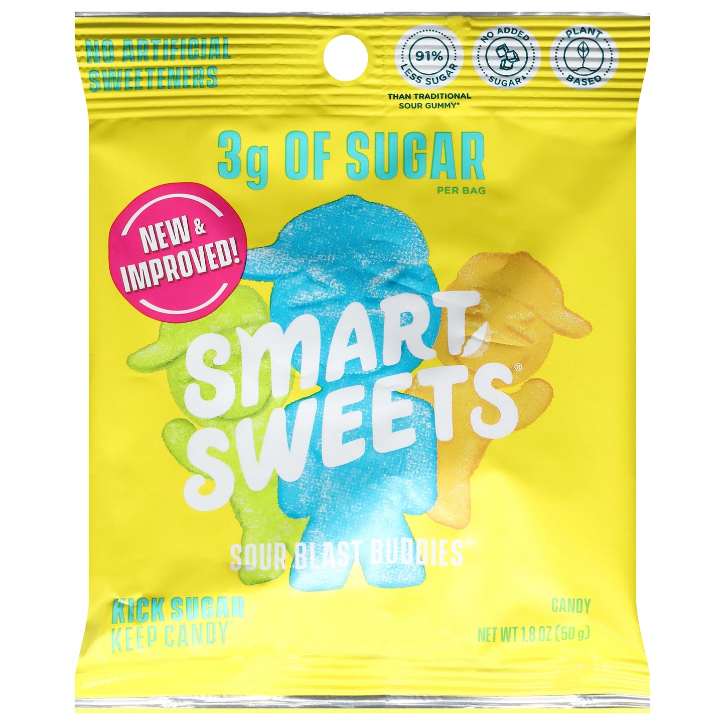 SmartSweets Sour Blast Buddies Candy 1.8 oz
