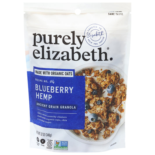 Purely Elizabeth Recipe No. 04 Blueberry Hemp Ancient Grain Granola 12 oz
